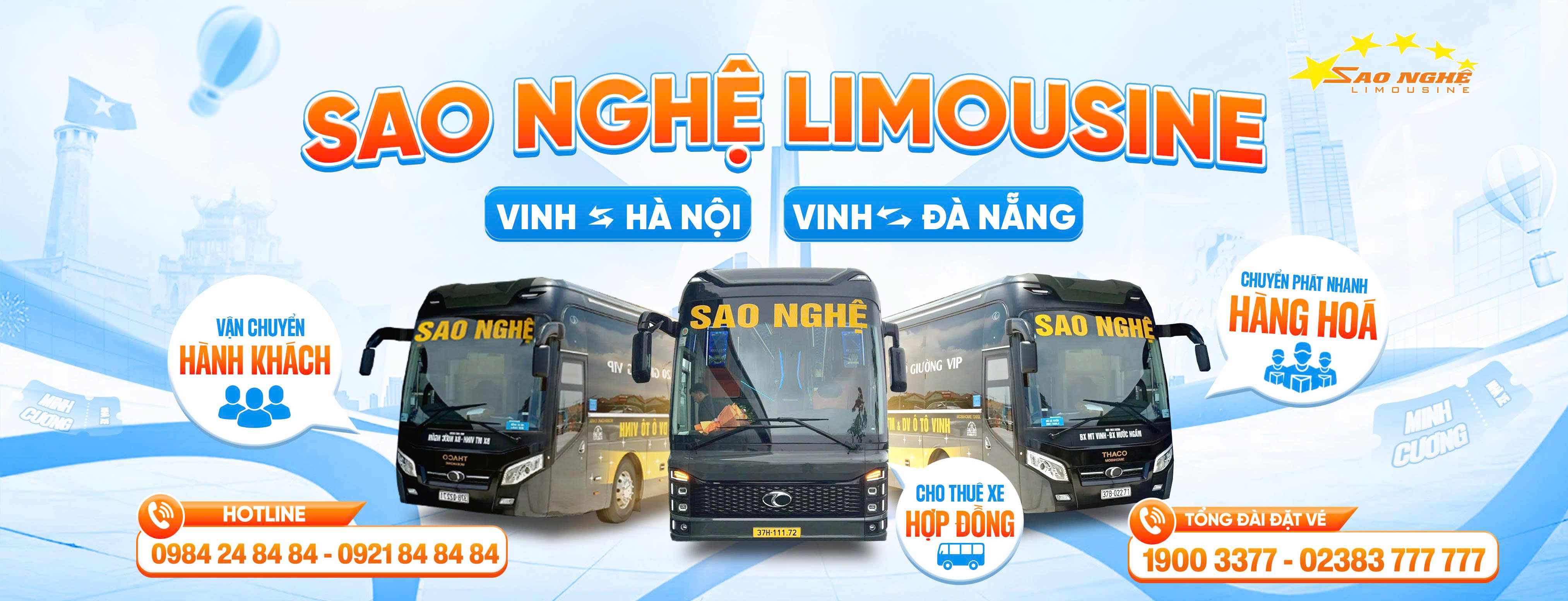 Sao Nghệ Limousine - Thương Hiệu Vận Tải Thương Gia Của Nghệ An