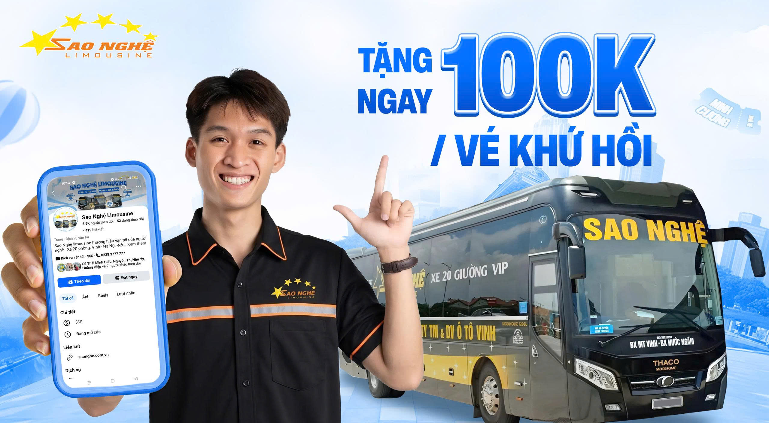 Tải App đặt vé được giảm 100k